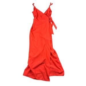 SHOW ME YOUR MUMU Daria Orange Jumpsuit Dress Medium Bold Vibrant Colorful M